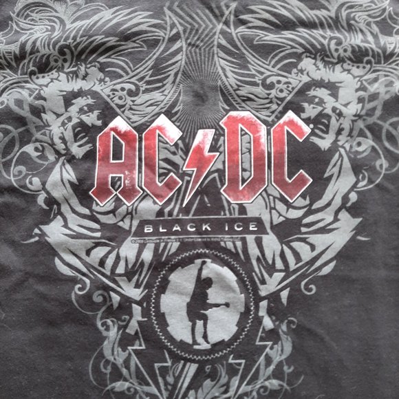 Vintage AC/DC Black Ice Band Shirt Size one size(between large) - Picture 4 of 9